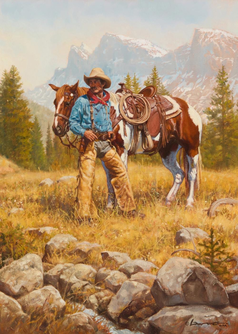 Steven Lang comparable auction result: steven lang b 1960 god s country