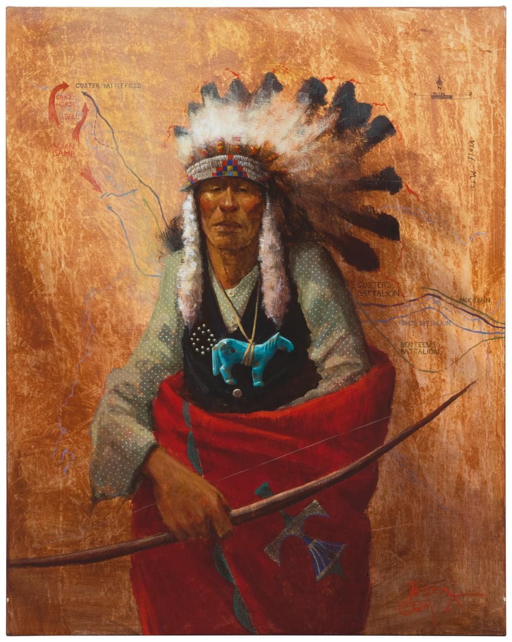 mike larsen b 1945 chief gall · John Moran Auctioneers · 2025-11-19 Mike Larsen comparable auction result: mike larsen b 1945 chief gall