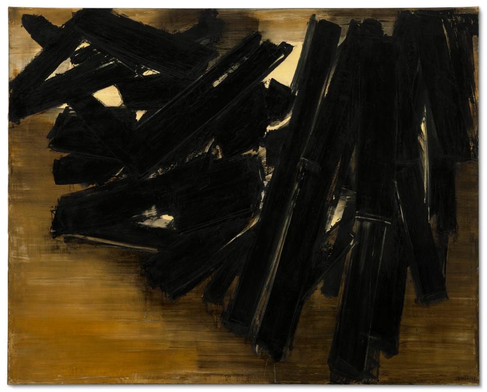 Pierre Soulages (1919-2022). Peinture 161 x 200 cm, 14 novembre 1958. oil o comparable sale