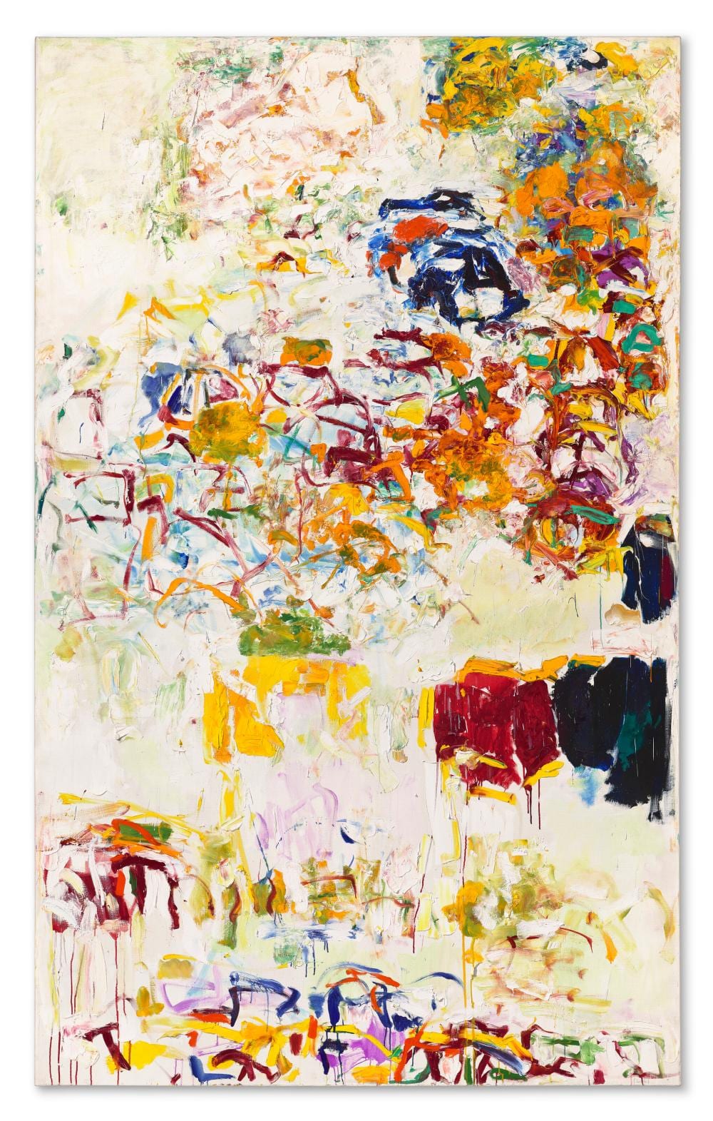 Joan Mitchell (1925-1992). Sunflower V. oil on canvas102 ½ x 63 in. (206.4 comparable sale