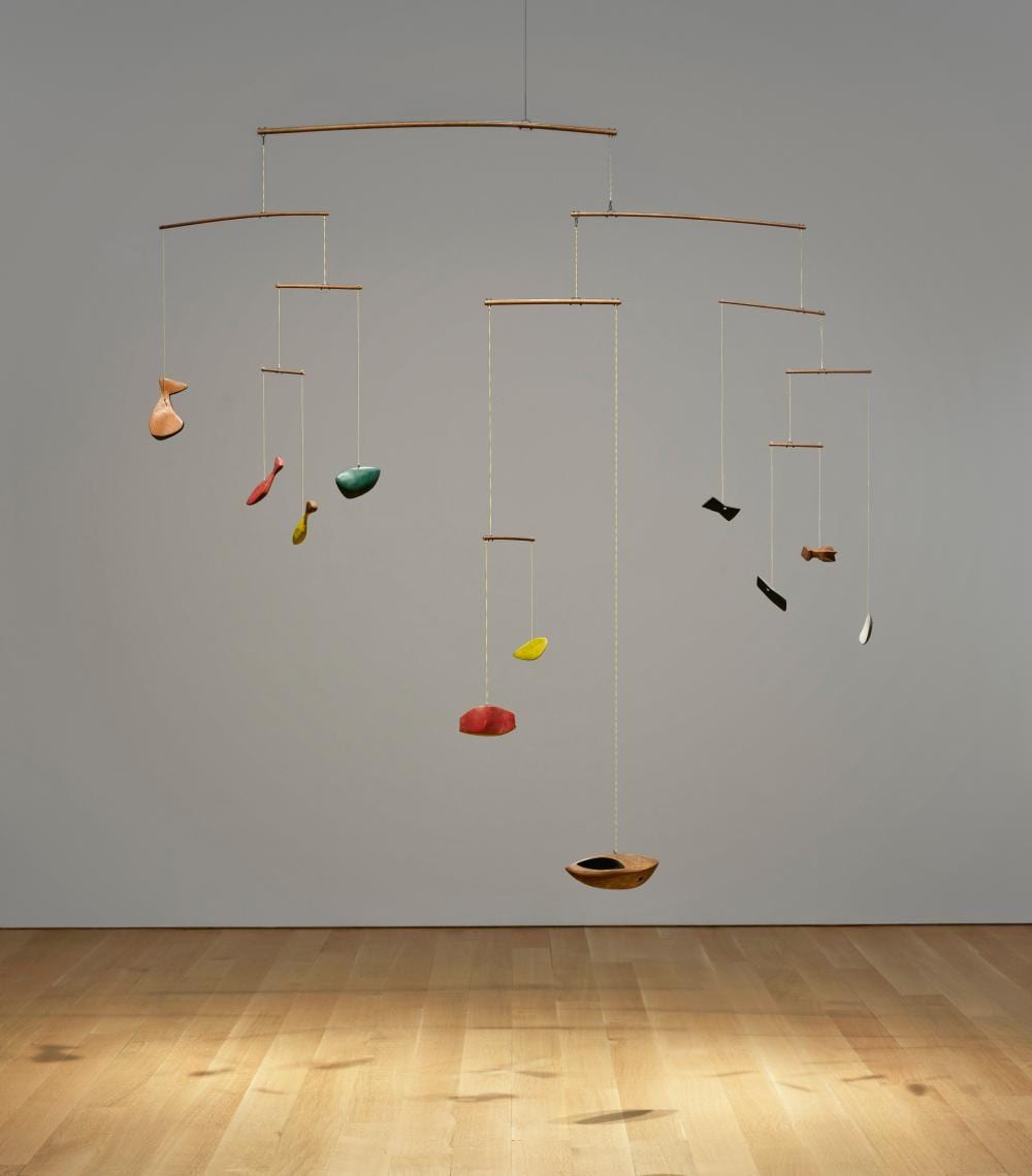 alexander calder 1898 1976 painted wood hanging mobile wood string wi · Christie's · 2025-11-17 Alexander (1898) Calder comparable auction result: alexander calder 1898 1976 painted wood hanging mobile wood string wi