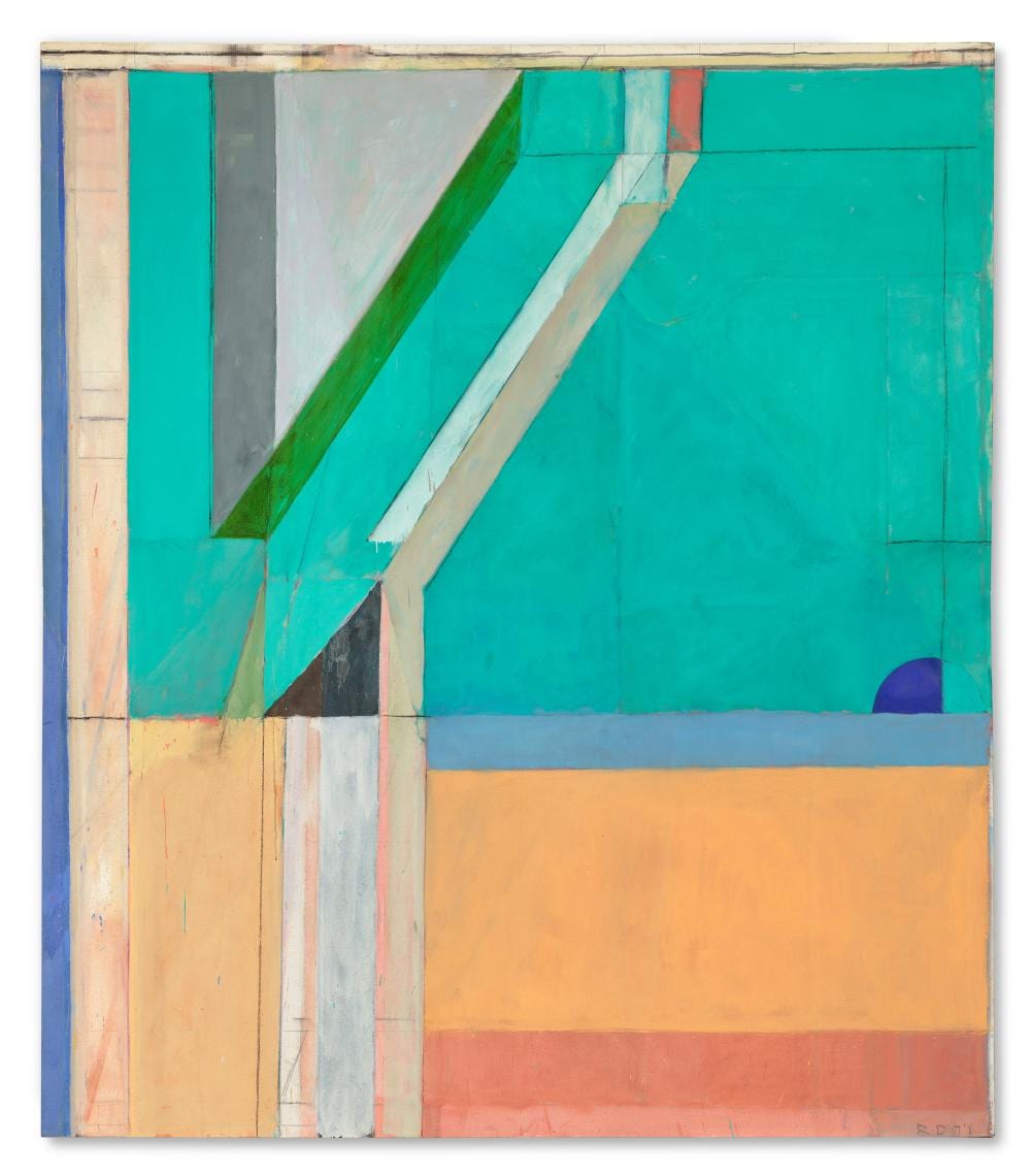 Richard Diebenkorn (1922-1993). Ocean Park #40. oil and charcoal on canvas9 comparable sale