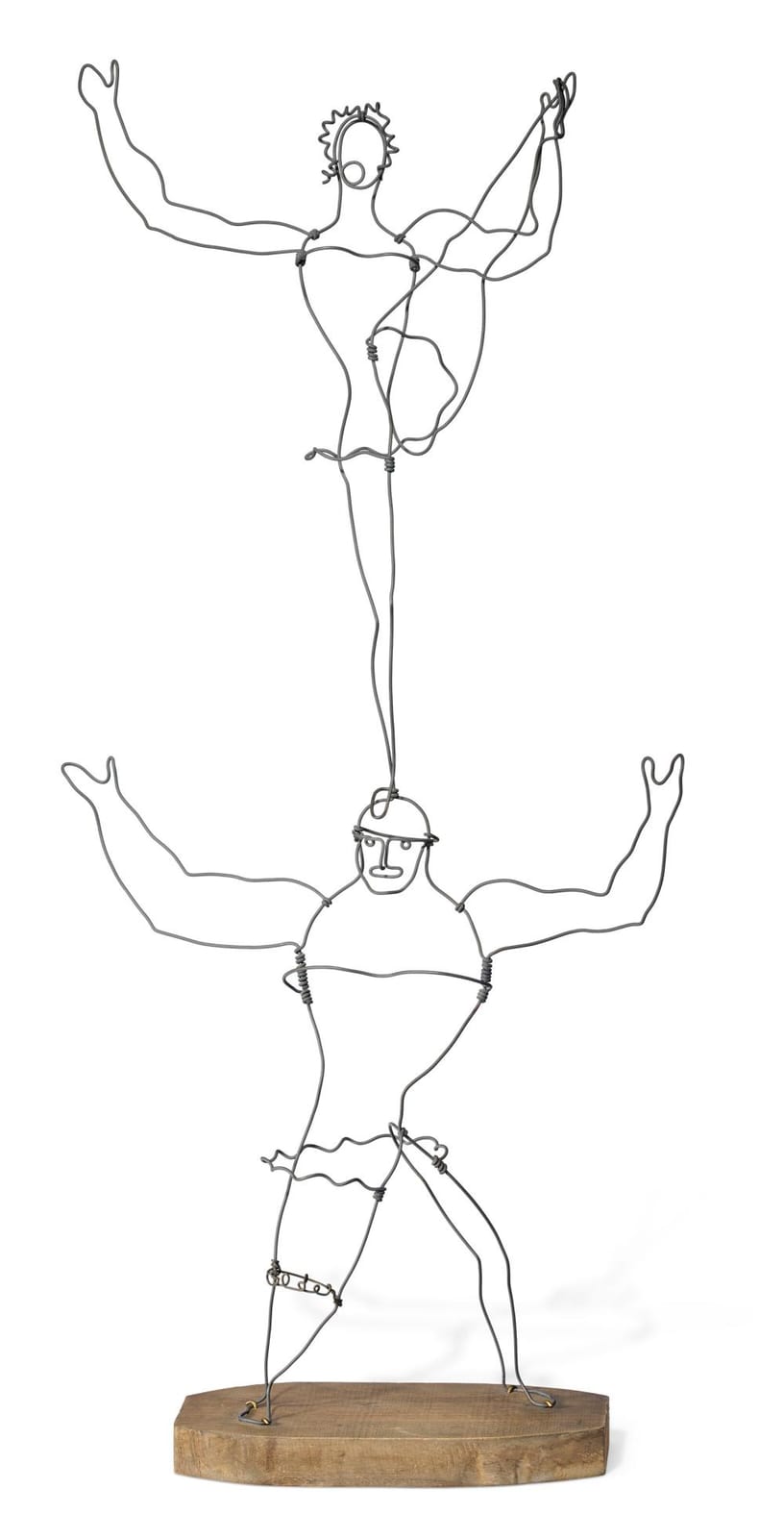 Alexander Calder (1898-1976). Acrobats. wire and wood34 ¾ x 17 x 7 in. (88. comparable sale