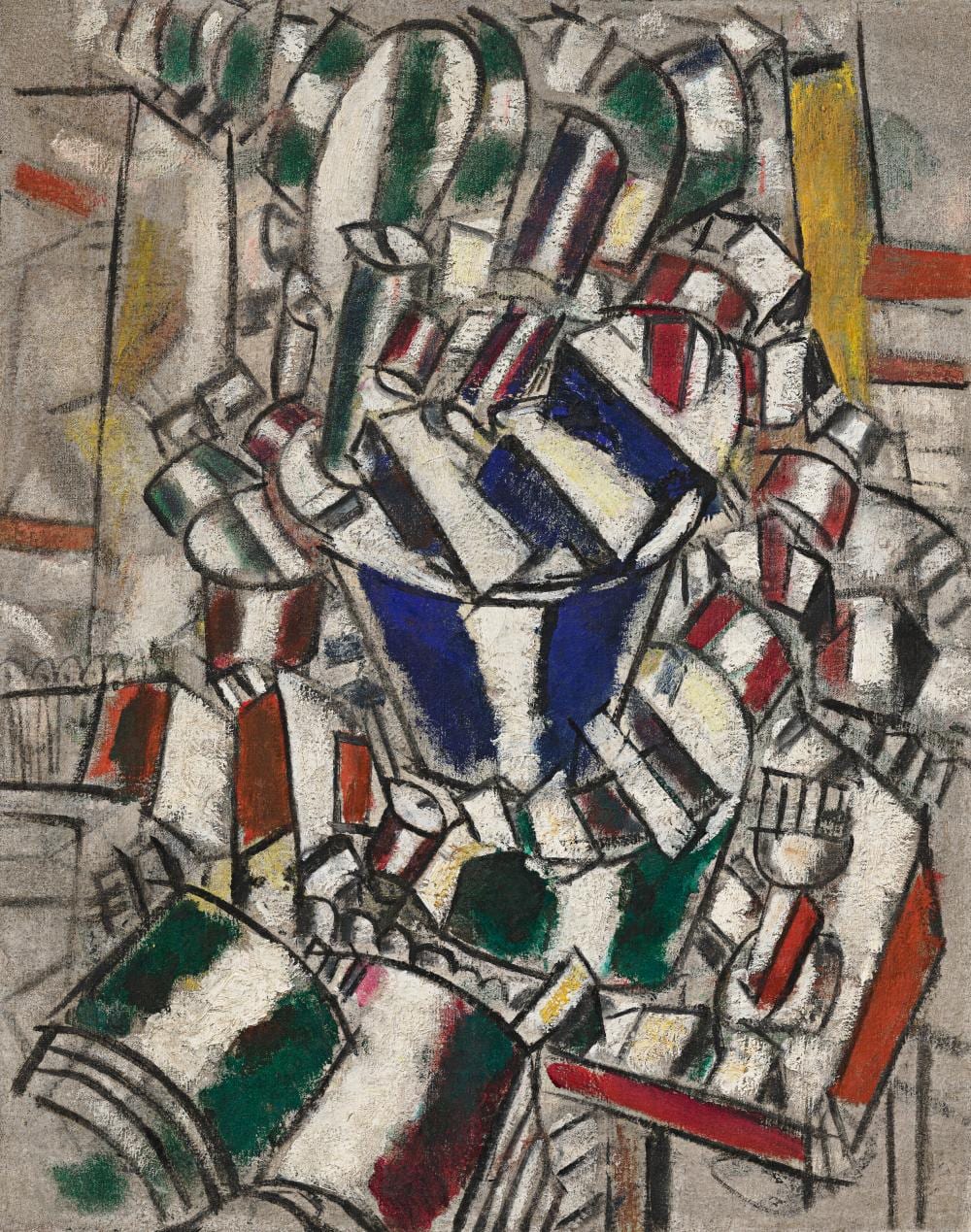Fernand Leger (1881-1955). Composition (Nature morte). oil on canvas36 3/8 comparable sale