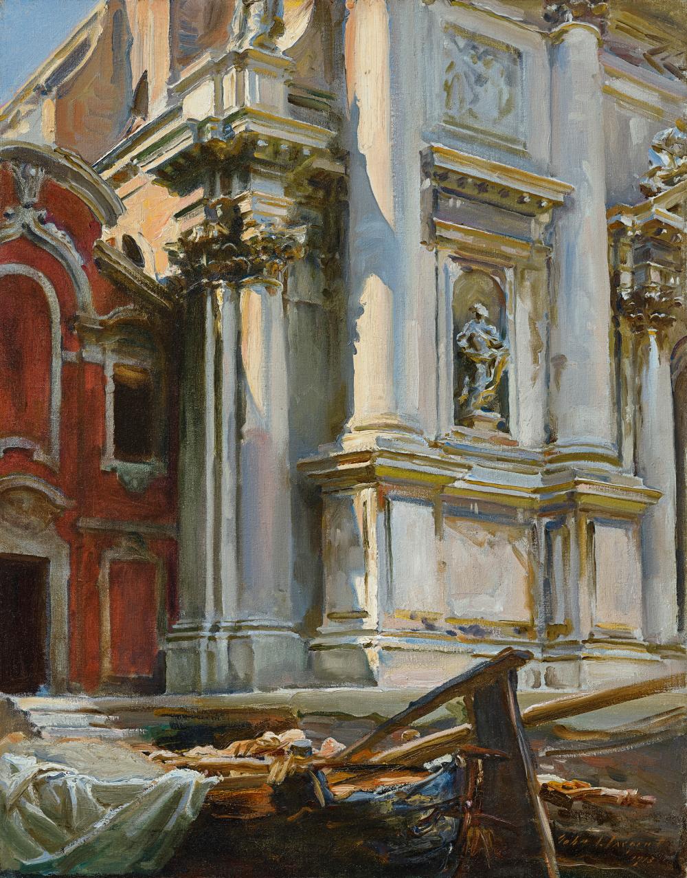John Singer Sargent (1856-1925). Corner of the Church of San Stae, Venice. comparable sale