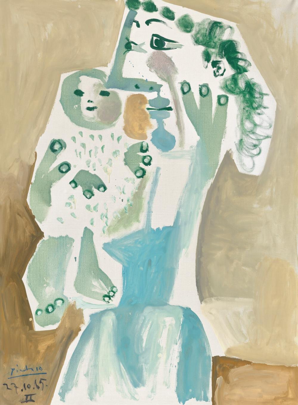 Pablo Picasso (1881-1973). Mère et enfant. oil on canvas51 ¼ x 38 ¼ in. (13 comparable sale