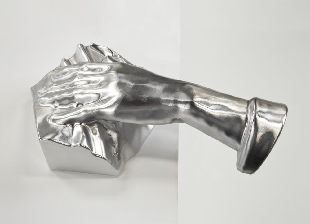 Charles Ray comparable auction result: charles ray b 1953 study for sleeping mime aluminum4 x 12 x 7 in