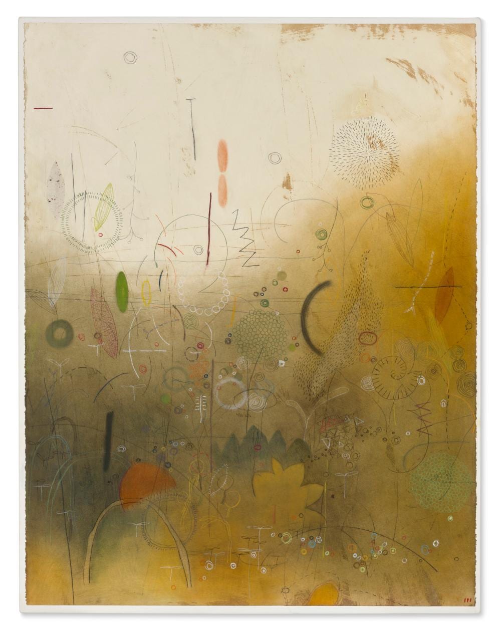emmi whitehorse b 1957 pollinating coral oil pastel graphite chalk · Christie's · 2025-11-20 Emmi Whitehorse comparable auction result: emmi whitehorse b 1957 pollinating coral oil pastel graphite chalk