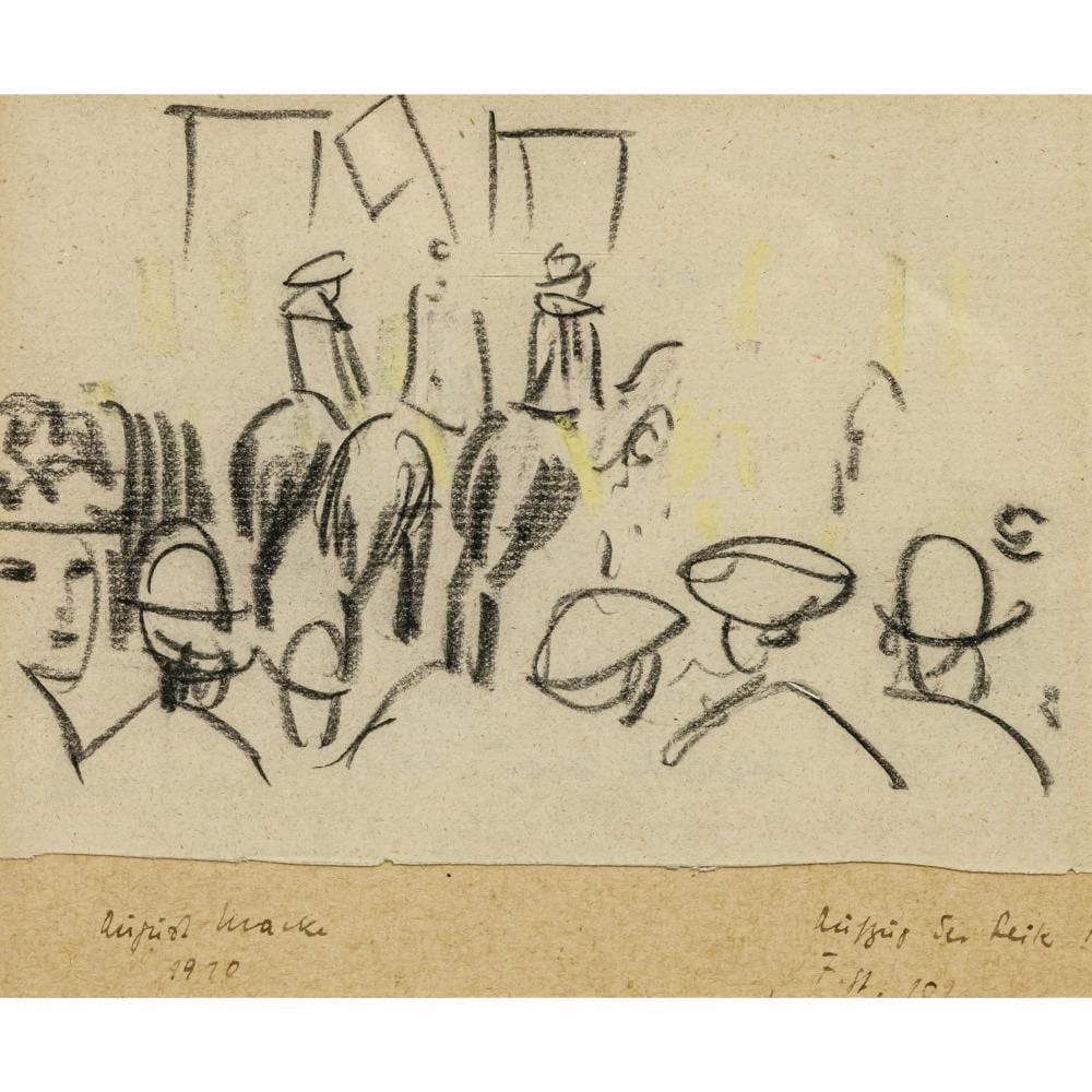 August Macke comparable auction result: august macke aufzug der reiter i 1910