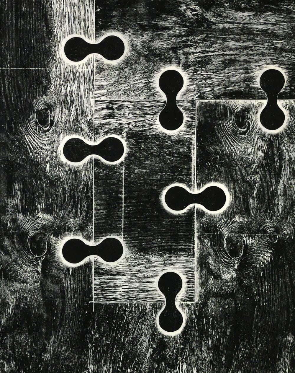 Mel Kendrick comparable auction result: mel kendrick 7 locks woodcut