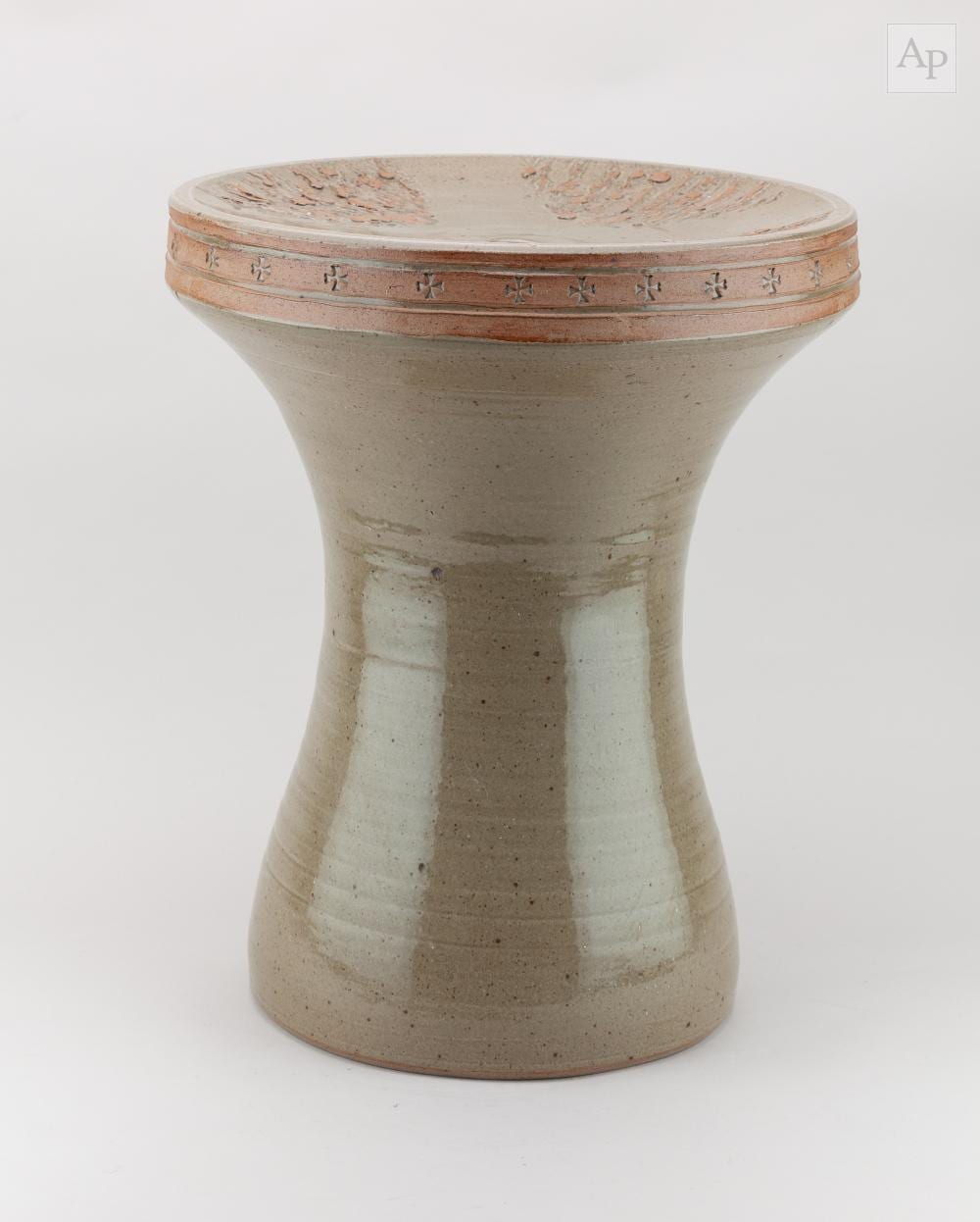 Arthur Griffiths comparable auction result: arthur griffiths 1928 2016 a stoneware stool covered in green glaze impressed ag mark height 45cm