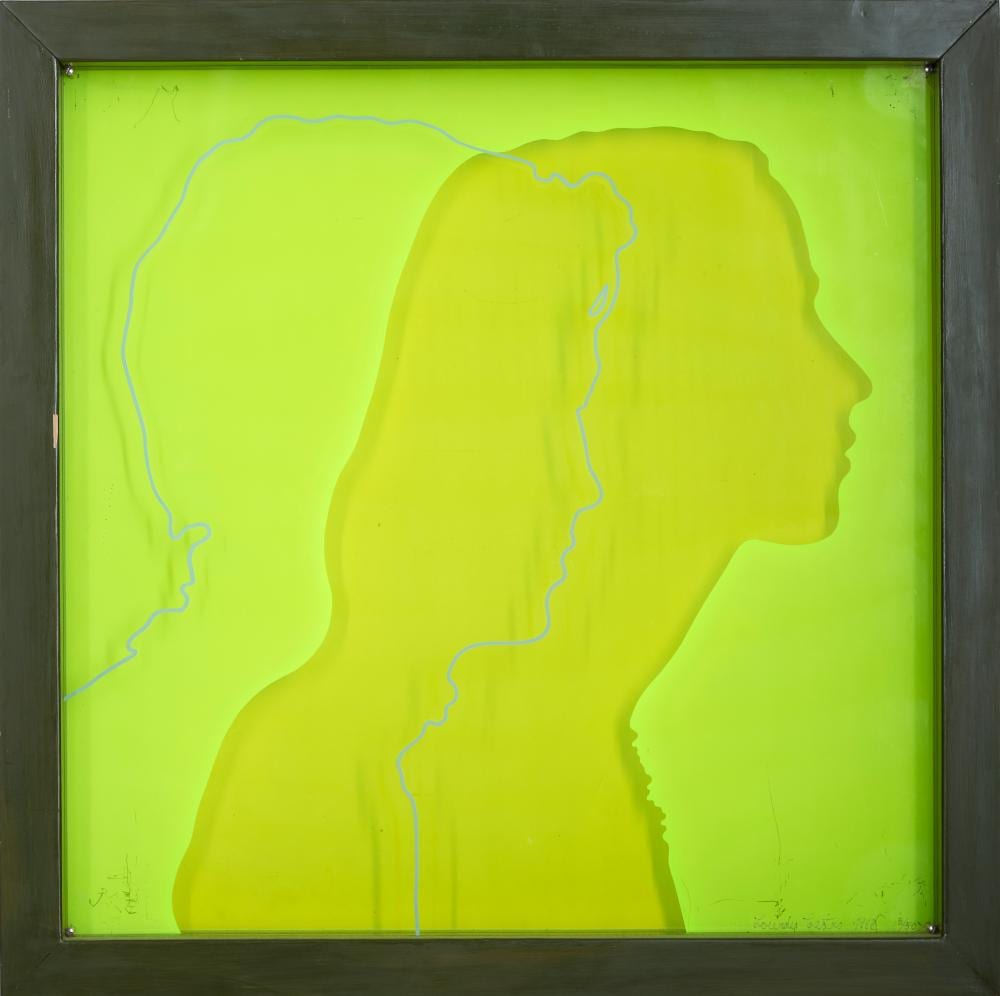 Lourdes Castro comparable auction result: lourdes castro 1930 2022 sombras projectadas de cynthia e wade