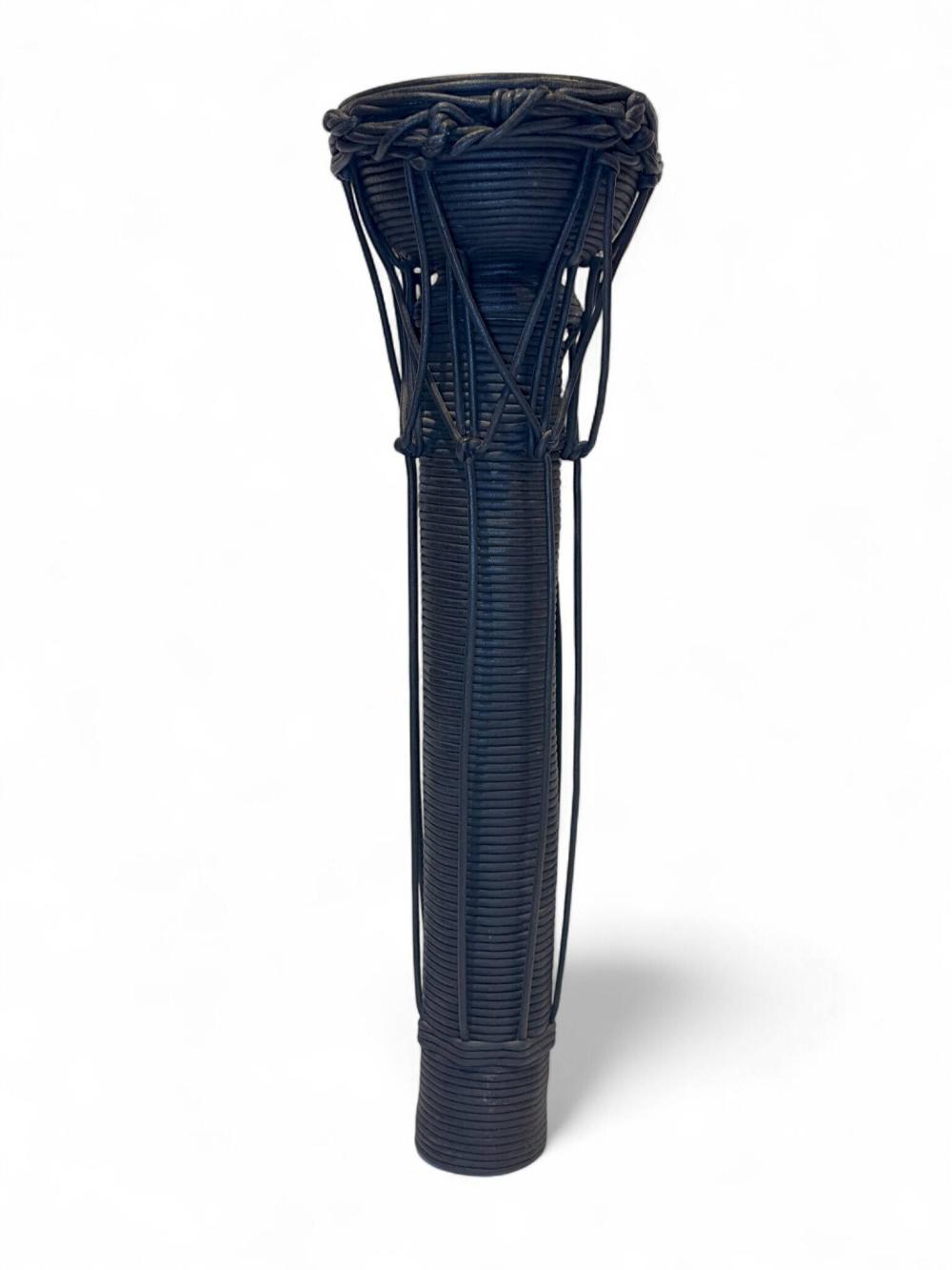 Christian Astuguevieille comparable auction result: christian astuguevieille 1946 jardin re sculpturale circa 1993 en corde de coton tiss e et nou e peinte en noir