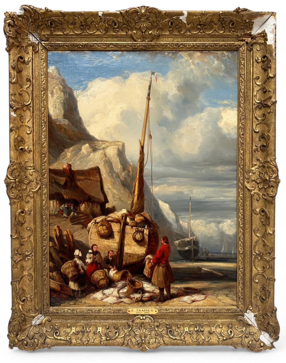 Eugène Isabey comparable auction result: eug ne isabey paris 1803 1886 mont vrain