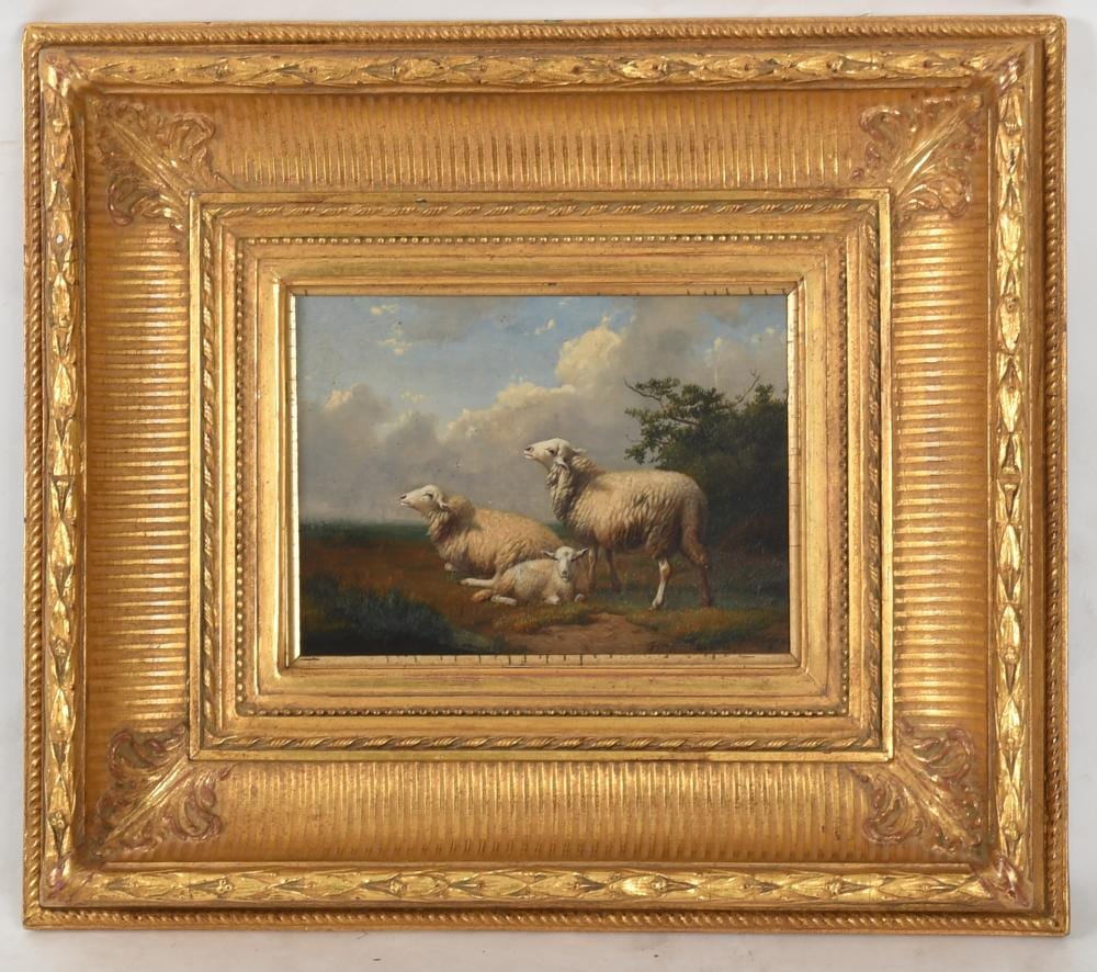 Joseph van Dieghem comparable auction result: joseph van dieghem 1843 1885 oil on panel