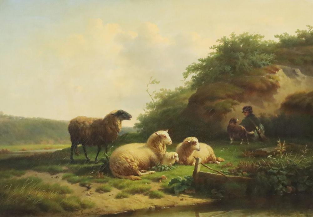 Cornelis van Leemputten comparable auction result: cornelis van leemputten belgian 1841 1902