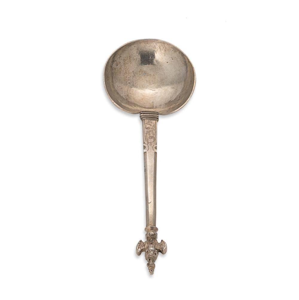 A 17th century continental silver spoon sold by Cheffins, lot 324 — auction record photograph