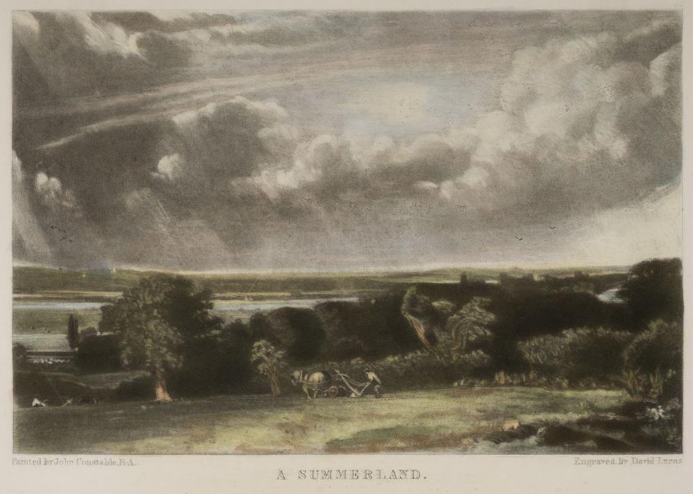 Constable (John, 1776-1836). Summer Evening..., a group of four mezzotints..., 1830-31 sold by Dominic Winter Auctions, lot 94 — auction record photograph