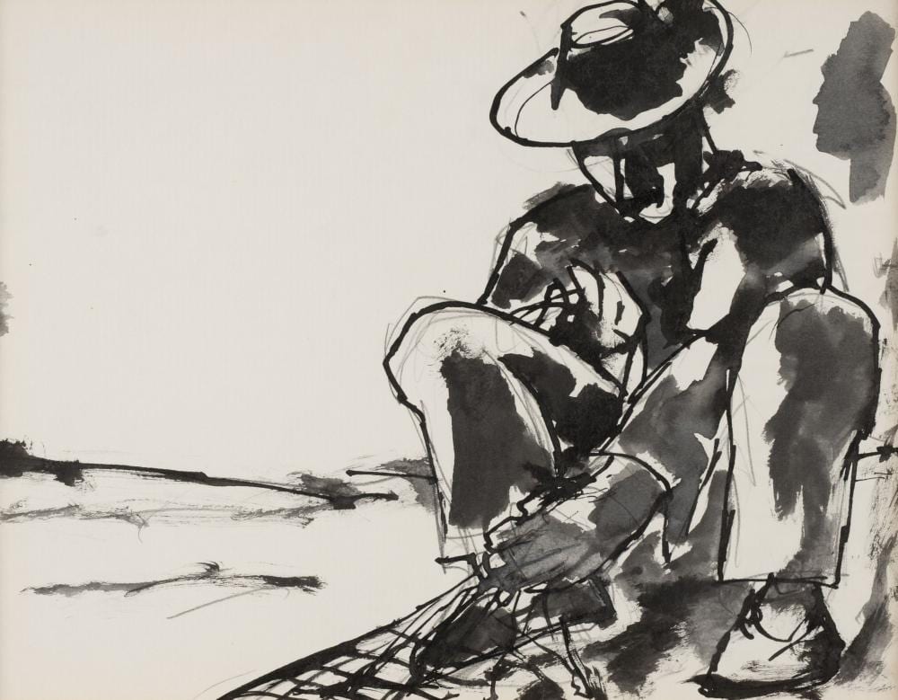 Armand Herman comparable auction result: herman josef 1911 2000 mending the net