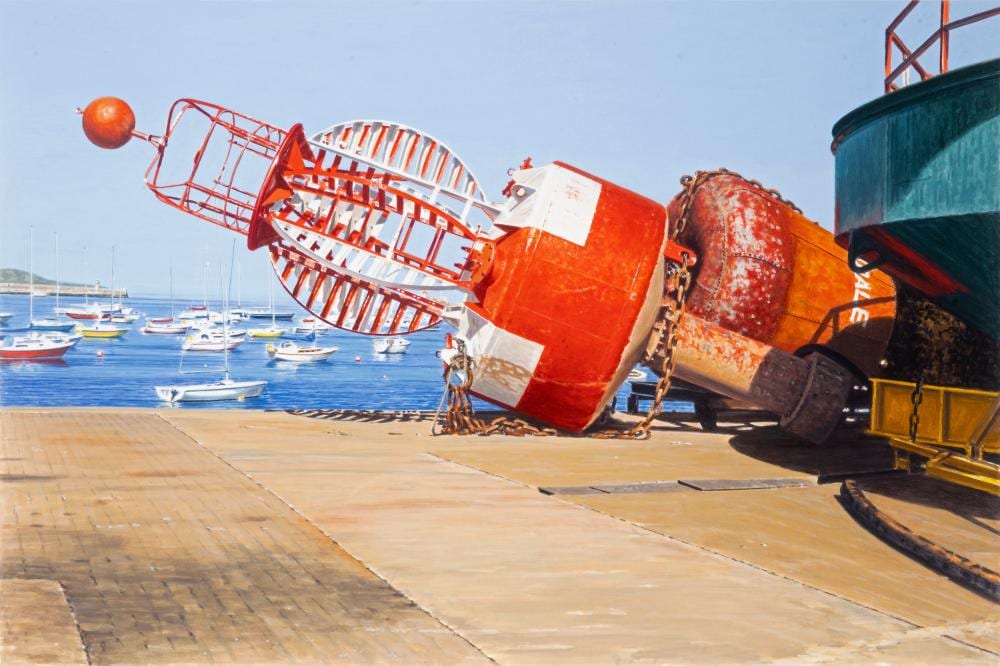 John Doherty comparable auction result: john doherty b 1949 the full conundrum 1999 acrylic on paper 30 x 46cm 11 x 18 signed inscribed and dated 19 99