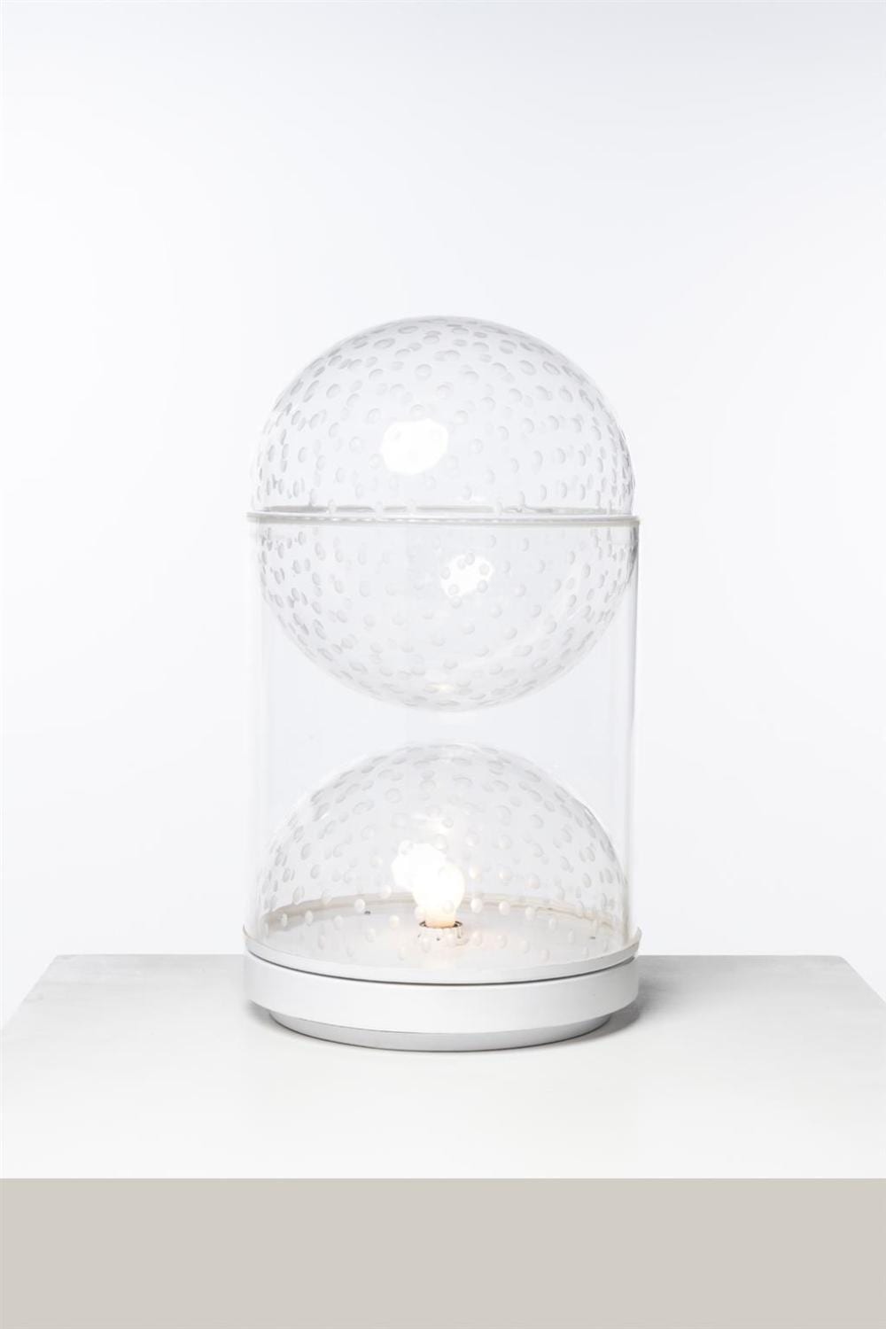 Ugo LaPietra comparable auction result: ugo la pietra born in 1938 table lamp globo tissurato model