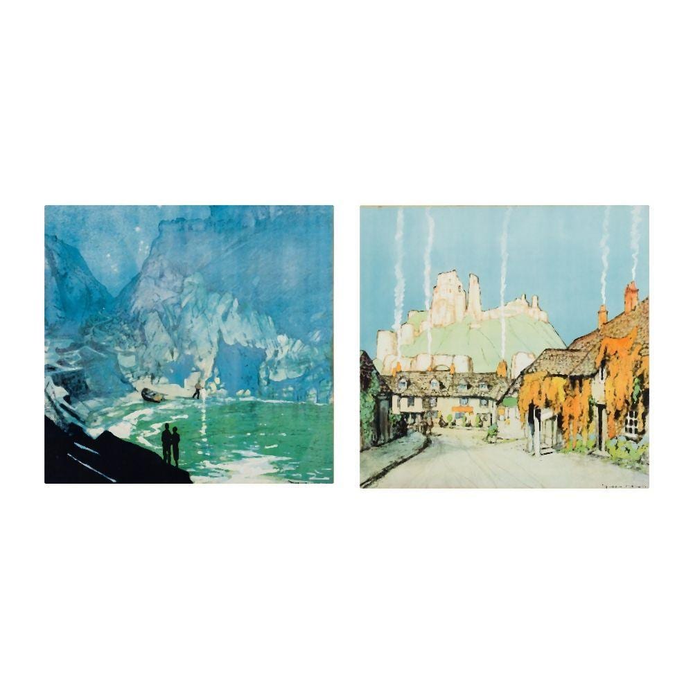 Donald Maxwell comparable auction result: donald maxwell british 1877 1936 corfe castle dorset dorset cove two