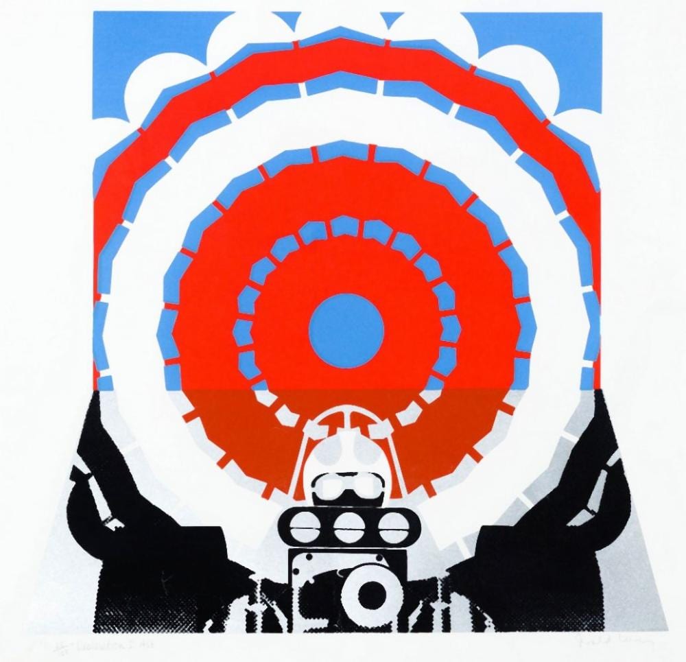 gerald laing british 1936 2011 deceleration i from dragsters 1968 · Roseberys · 2025-11-25 Gerald Laing comparable auction result: gerald laing british 1936 2011 deceleration i from dragsters 1968