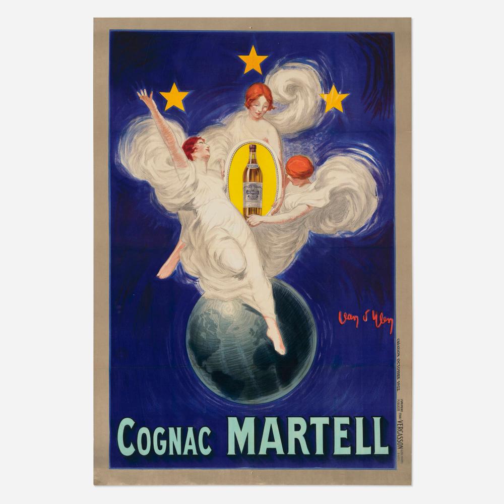 Jean D'ylen comparable auction result: jean d ylen rare cognac martell vintage poster