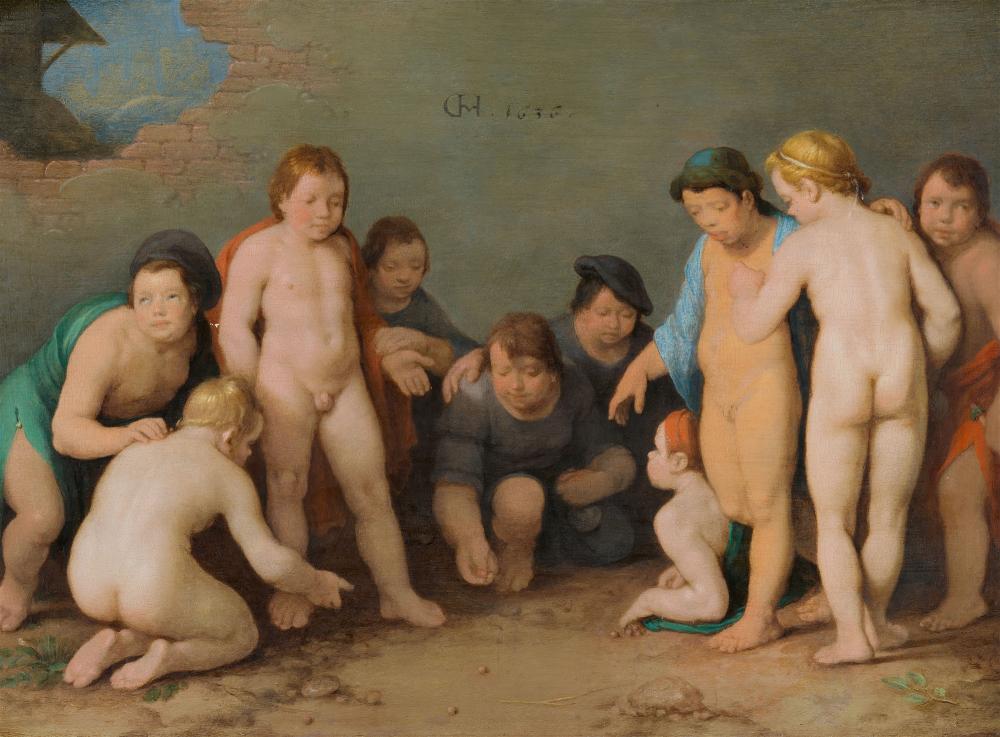 Cornelis Cornelisz. van Haarlem comparable auction result: cornelis cornelisz van haarlem children playing marbles