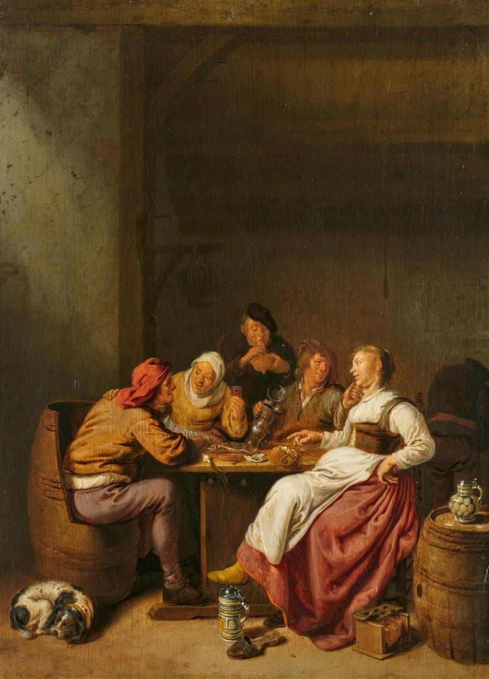 Jan Miense Molenaer comparable auction result: jan miense molenaer merry company in a tavern