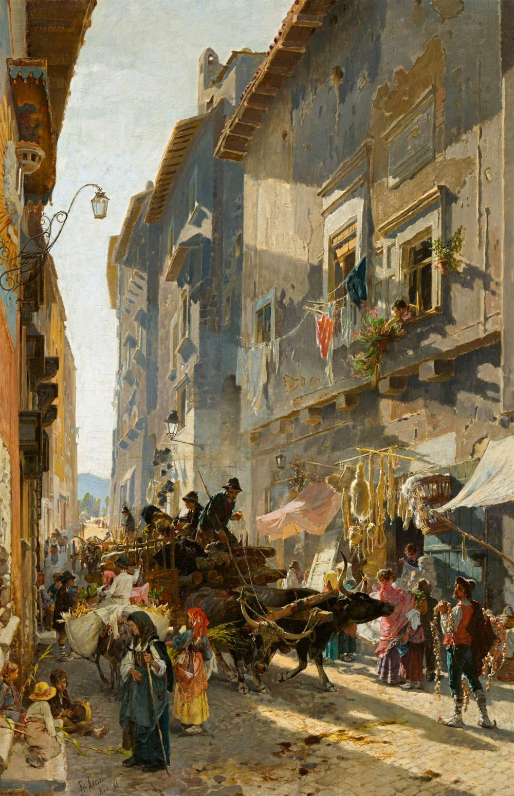 Franz Theodor Aerni comparable auction result: franz theodor aerni the vvia del mercato in rome