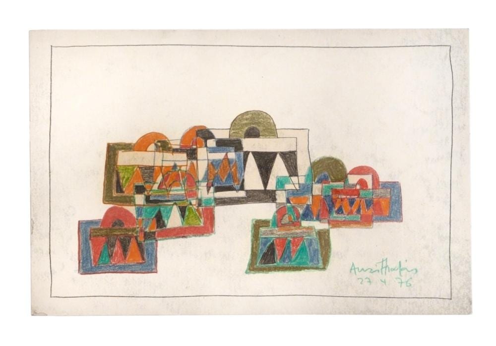 Alexis Akrithakis comparable auction result: alexis akrithakis greek 1939 1994 ar