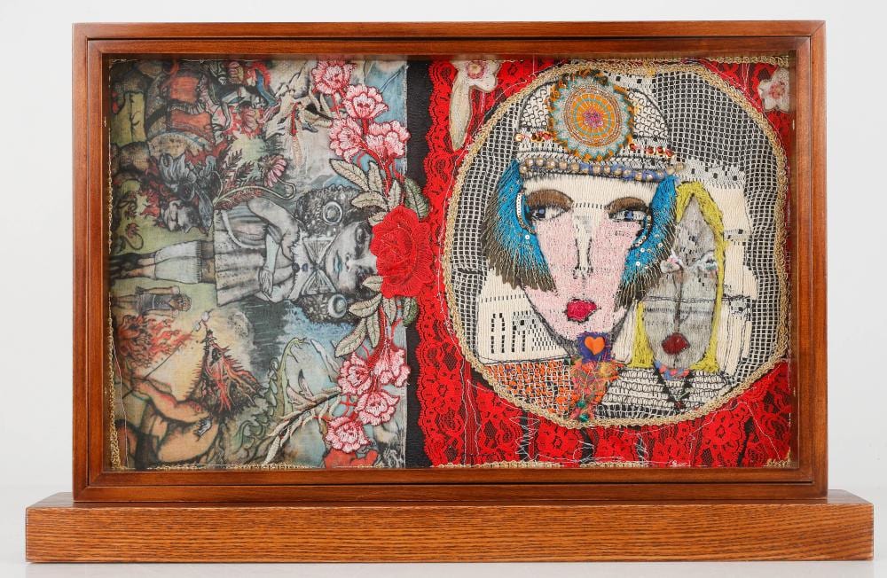 anne marie grgich american folk art embroidery women · Material Culture · 2025-11-24 Ann Grgich comparable auction result: anne marie grgich american folk art embroidery women