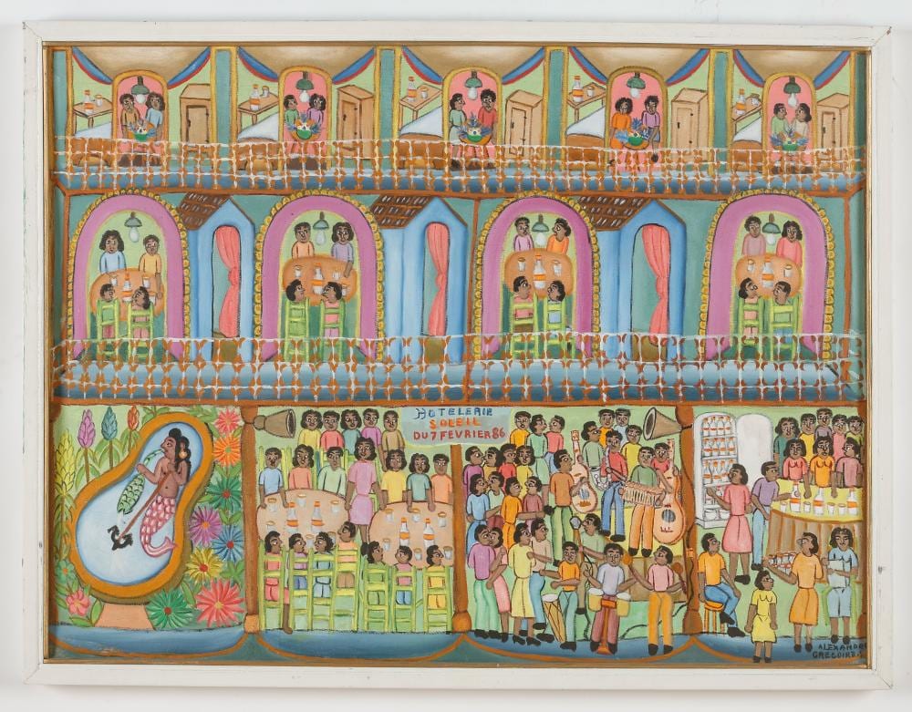 alexandre gregoire haitian haiti hotelerie soleil · Material Culture · 2025-11-24 Alexandre Gregoire comparable auction result: alexandre gregoire haitian haiti hotelerie soleil