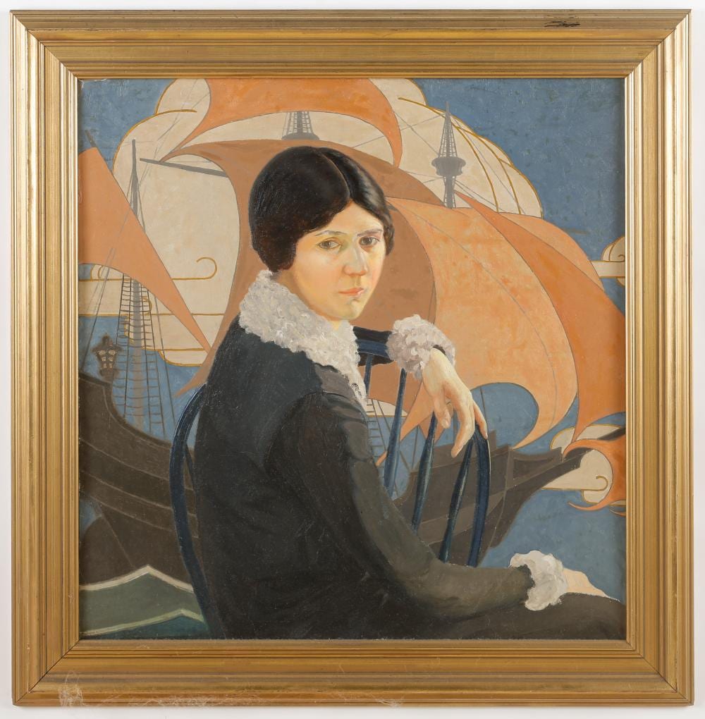Kenneth Stevens MacIntire comparable auction result: kenneth stevens macintire american 1891 1979 judith with galleon 1927