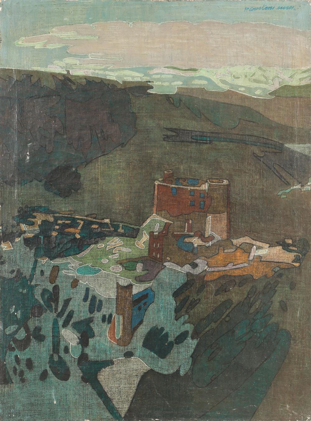 Pierre Jacques Volaire comparable auction result: pierre baron courtens belgian 1921 2004