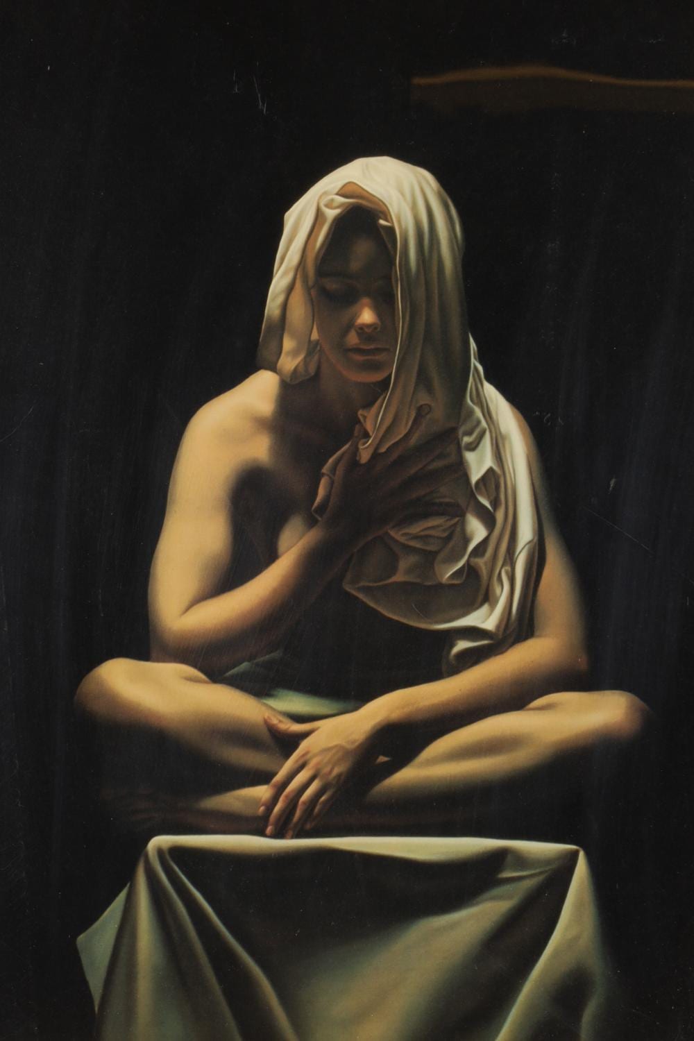 Santiago Carbonell comparable auction result: santiago carbonell mexican ecuadorian b 1960 veiled woman color lithograph ed 201 250