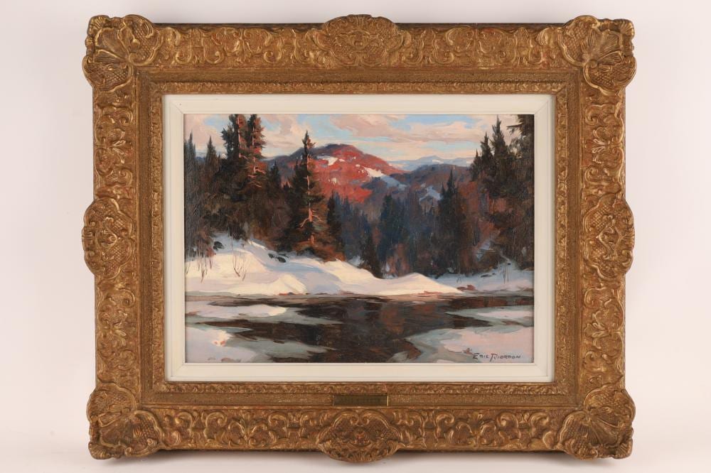 eric riordon canadian 1906 1948 oil on canvas board winter landscape · Kavanagh Auctions · 2025-11-22 John Eric Benson Riordon comparable auction result: eric riordon canadian 1906 1948 oil on canvas board winter landscape