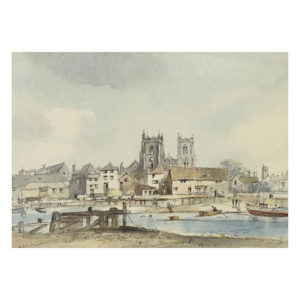 Arthur Edward Davies comparable auction result: arthur edward davies british 1893 1989 the quayside king s lynn