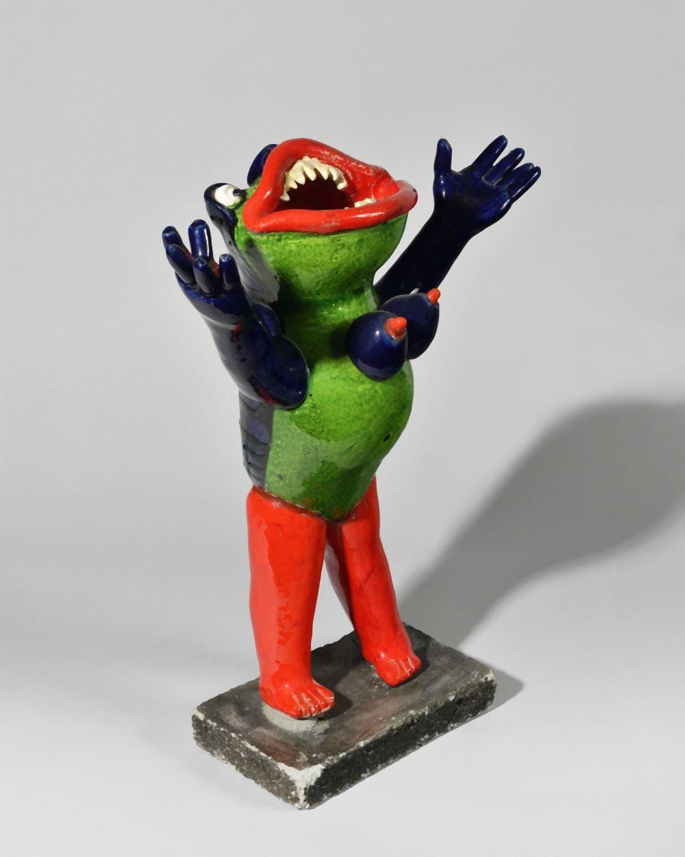 Jacky Coville comparable auction result: jacky coville n en 1936 madame grenouille acclamant