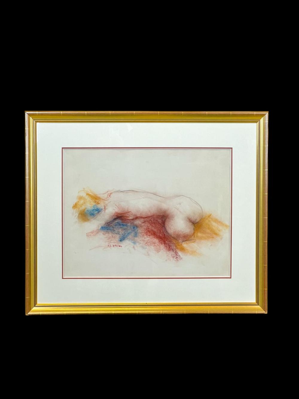 Jean Laniau comparable auction result: jean laniau b 1931 recumbent nude