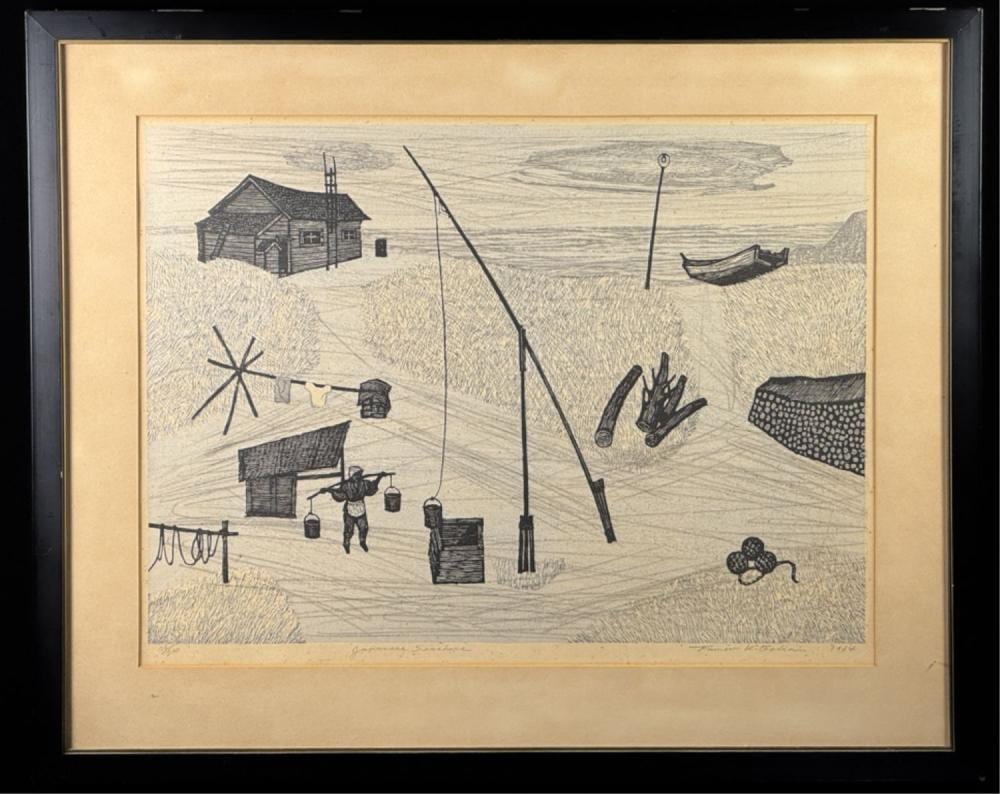 Fumio Kitaoka comparable auction result: fumio kitaoka 1918 2007 japanese seashore