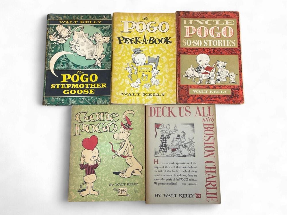 Walt Kelly comparable auction result: five vintage pogo soft cover books by walt kelly