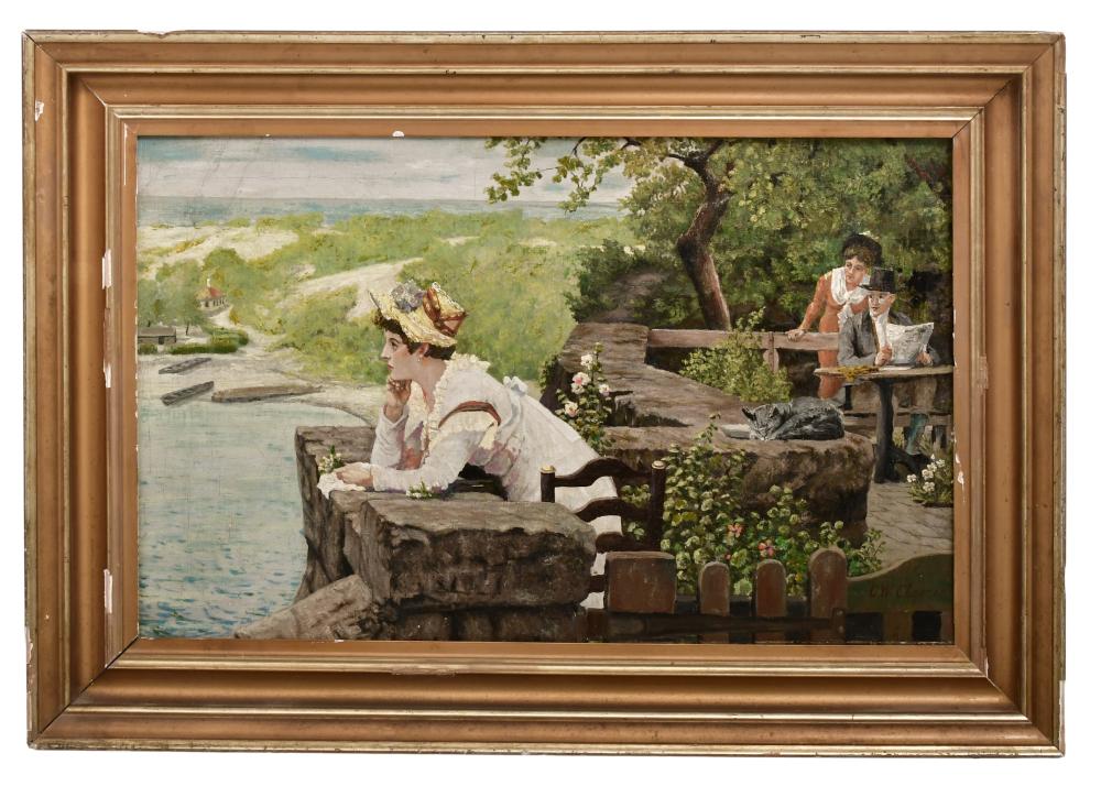 Conrad Wise Chapman comparable auction result: conrad wise chapman american 1842 1910 figures by the water