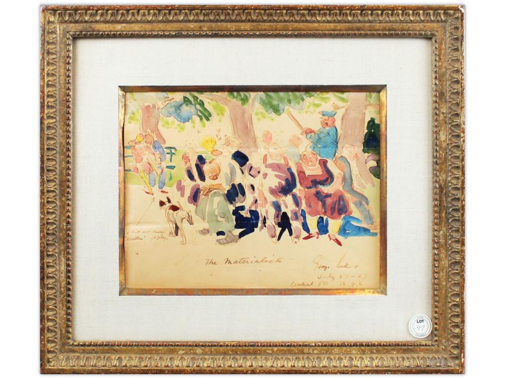 George Benjamin Luks comparable auction result: george benjamin luks 1866 1933 watercolor