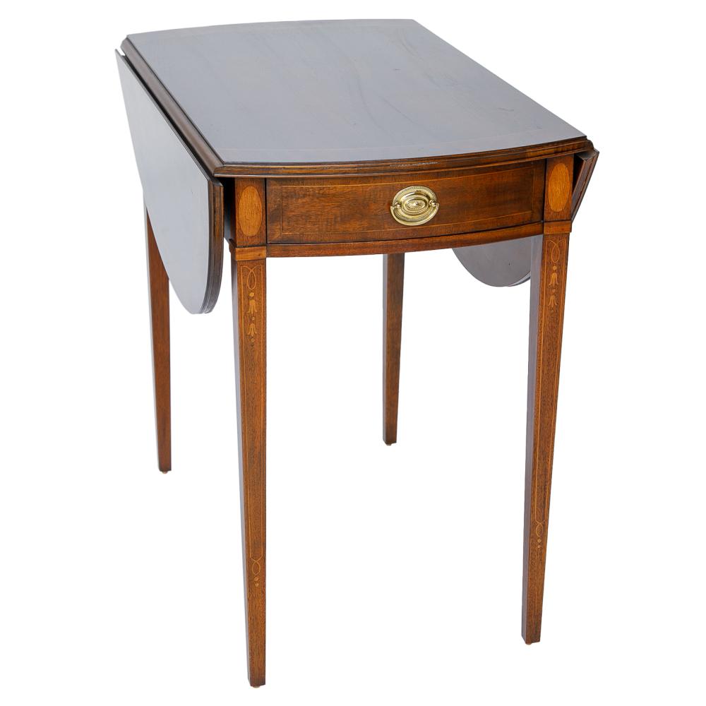 Vintage Councill Craftsman Sheraton Style Mahogany InlaidÂ Pembroke Table sold by Northgate Gallery Auctions, lot 52 — auction record photograph