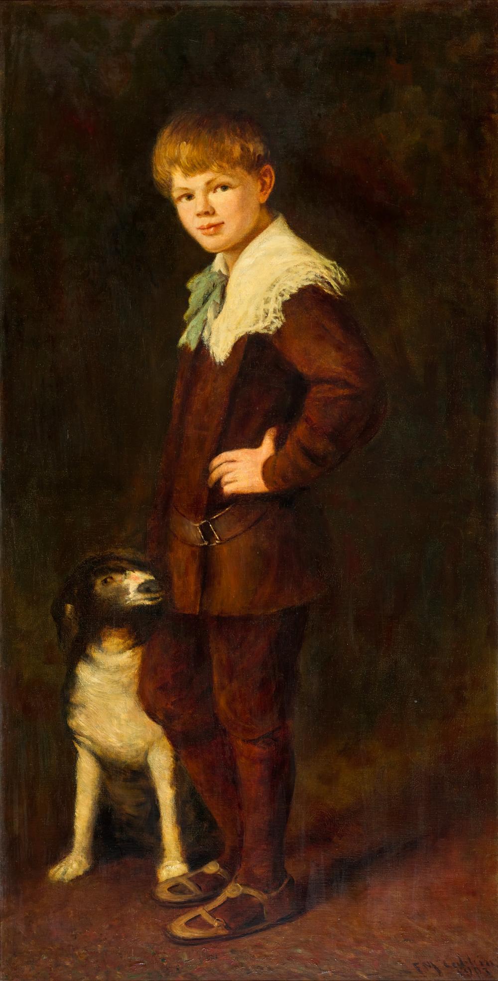 Frederick McCubbin comparable auction result: frederick mccubbin portrait of the artist s son john sydney 1903