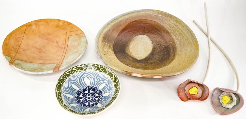 Hendrik Frans van Lint comparable auction result: studio 5 pcs pottery mo gary