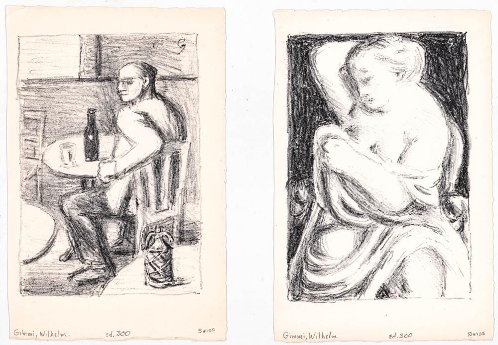 wilhelm gimmi 2 small lithographs s n · Grant Zahajko Auctions, LLC · 2025-11-19 Wilhelm Gimmi comparable auction result: wilhelm gimmi 2 small lithographs s n