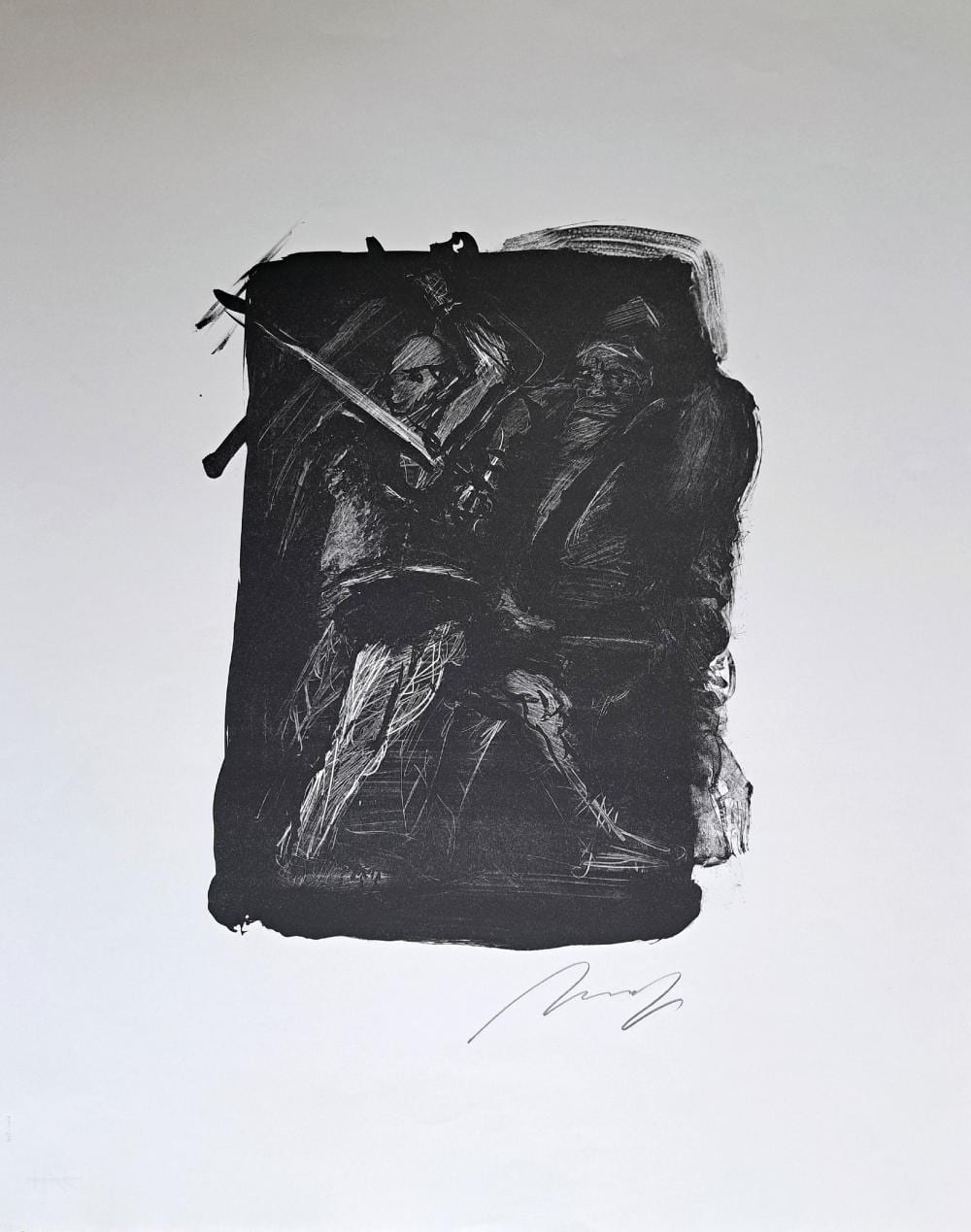 Alfred Hrdlicka comparable auction result: alfred hrdlicka 1892 1976 lithograph duel